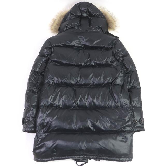 【美品】PaulSmith ダウンジャケット M ブラック ファー ポールスミス ポールスミス ダウンジャケット M ブラック ラクーン ファー PS