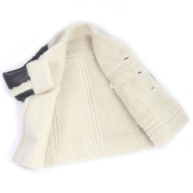 未使用品□Sacai サカイ 22AW 22-02902M フェイクシアリング エコレザー ブルゾン ジャケット ブラック 1 日本製 正規品 メンズオススメ_2