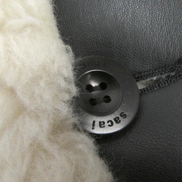 未使用品□Sacai サカイ 22AW 22-02902M フェイクシアリング エコレザー ブルゾン ジャケット ブラック 1 日本製 正規品 メンズオススメ_4