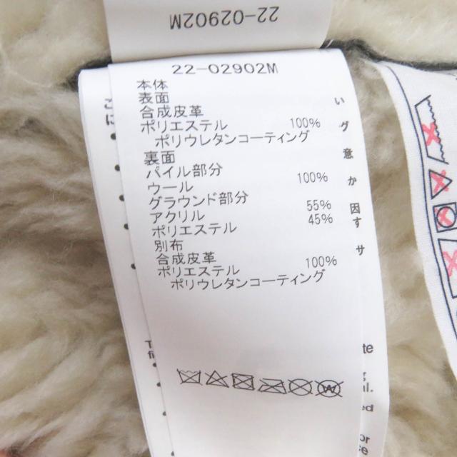 未使用品□Sacai サカイ 22AW 22-02902M フェイクシアリング エコレザー ブルゾン ジャケット ブラック 1 日本製 正規品 メンズオススメ_6