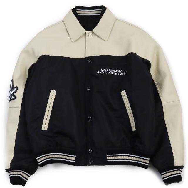 極美品●LOUIS VUITTON ルイヴィトン 定価935000円 24SS 1AFAGQ レザーアンドナイロンブルゾン 中綿入り ジャケット マロン 50 正規品