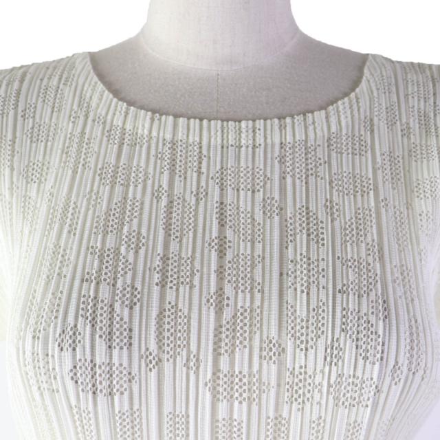 極美品☆プリーツプリーズ イッセイミヤケ PP51-JT633 透かし織り