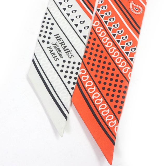 未使用品□エルメス 定価36300円 H062978S ツイリー シルク エプロン