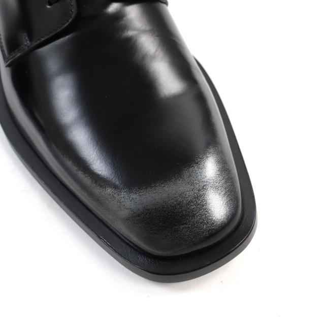 未使用品○ジミーチュウ 定価125400円 192STEFAN.WBM STEFAN レザー スタッズ付き レースアップ レザーシューズ 黒系 41 保存袋付き 伊製 未使用品○ジミーチュウ 定価125400円 192STEFAN.WBM STEFAN レザー