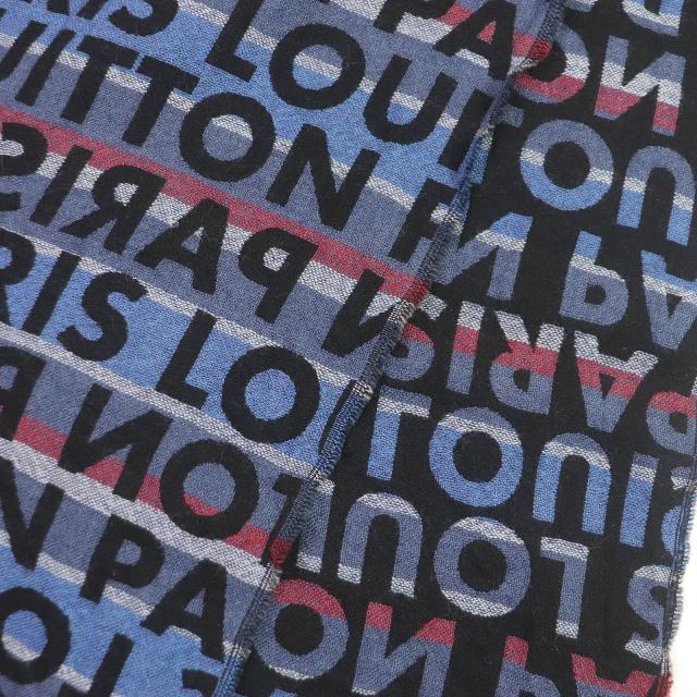 美品□LOUIS VUITTON ルイヴィトン M70524 ウール シルク ロゴ  