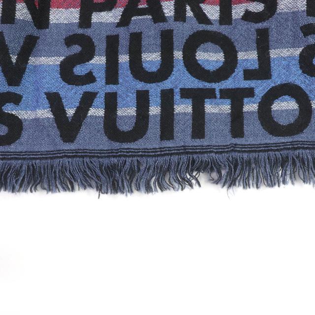 美品□LOUIS VUITTON ルイヴィトン M70524 ウール シルク ロゴ  