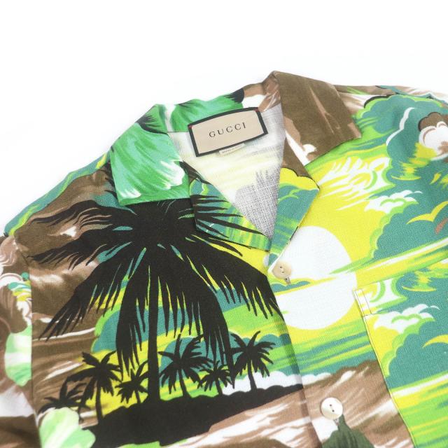 極美品□GUCCI グッチ 22AW 694123 LOVE PARADE バックプリント 半袖 
