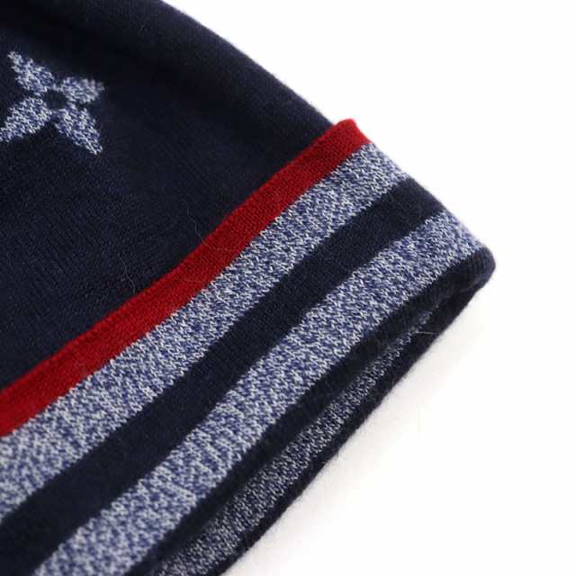 極美品○ルイヴィトン M76027 Bonnet Monogram Stripes ボネ・モノグラム ストライプス ニットキャップ 紺系 箱付き 伊製  正規品の通販はau PAY マーケット - 衣類＆ブランドリサイクルGREEN | au PAY マーケット－通販サイト