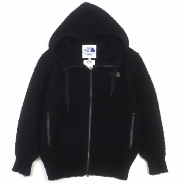 極美品▼ジュンヤワタナベコムデギャルソンマン ノースフェイス 22AW WJ-T901 THE EARTH HOODIE ボアジャケット パーカー S 正規品