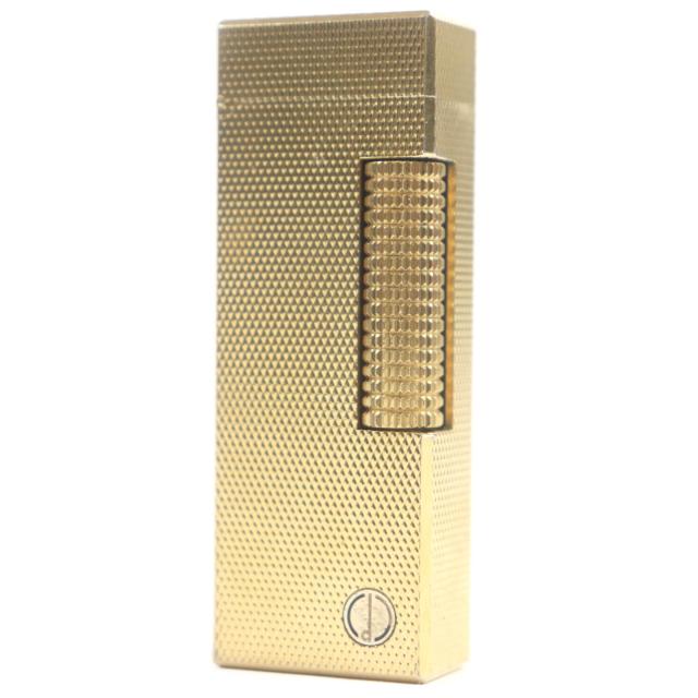 外装良品□Dunhill ダンヒル 総柄 スクエア型 ローラー式 喫煙具