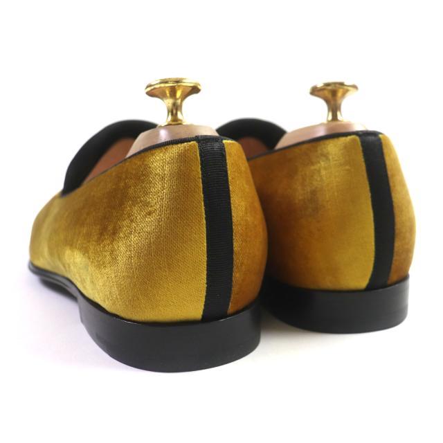 【ドンドン見直し】極美品▼LOUIS VUITTON ルイヴィトン オートゥイユライン ベロア 刺繍入り スリッポン ローファー 6 伊製 ドンドン見直し】極美品▽LOUIS VUITTON ルイヴィトン オートゥイユ