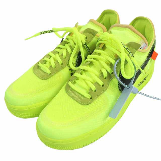 未使用品□NIKE ナイキ OFF-WHITE オフホワイト AO4606-700 THE 10 AIR FORCE 1 エアフォース ローカットスニーカー イエロー 27 メンズ