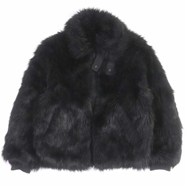 極美品□ナイキ AMBUSHコラボ 18AW AQ9225-020 Reversible Faux Fur Jacket リバーシブル 中綿 フェイクファージャケット 黒 M 正規品