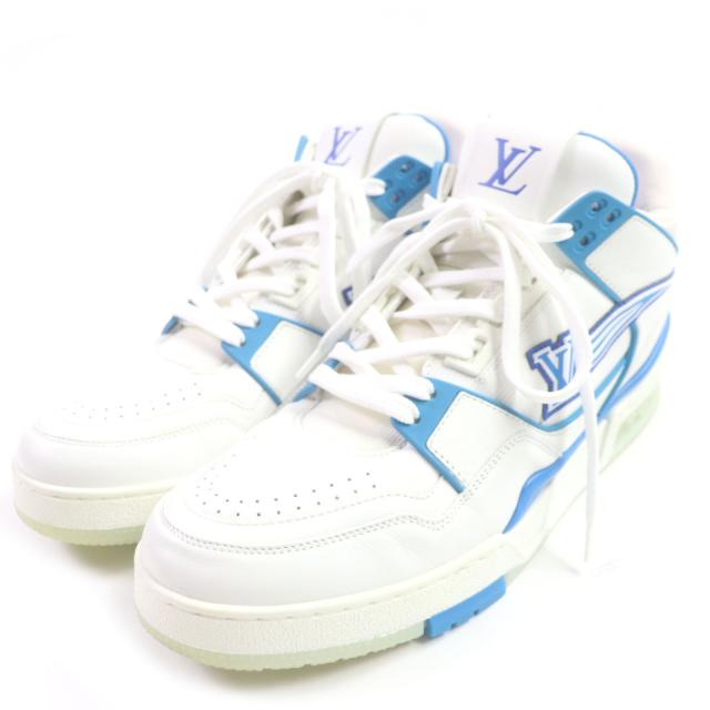 極美品▽LOUIS VUITTON ルイヴィトン LVトレイナーライン レザー