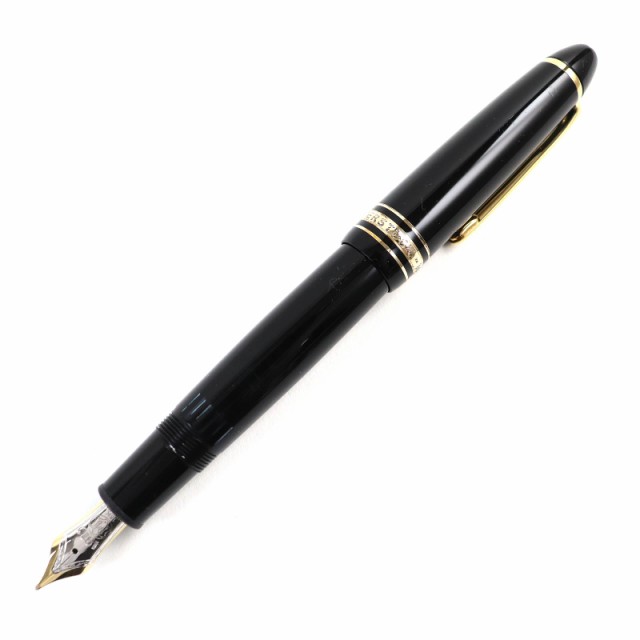 美品△MONTBLANC モンブラン マイスターシュテュック ル・グラン ペン先18K Mニブ 万年筆 ブラック ゴールド ケース付き ドイツ製 メンズの通販は