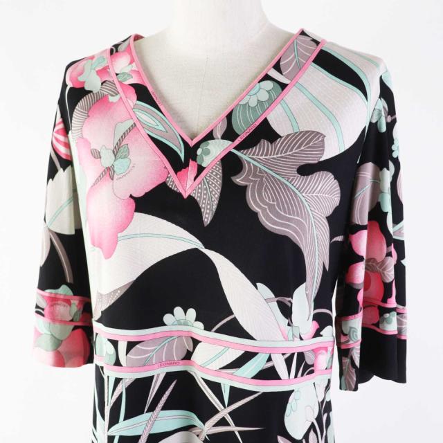 LEONARD フラワープリント 半袖ワンピース 【公式通販】