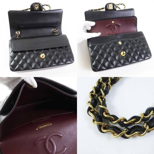 極美品◎シャネル A01112 マトラッセ 25 ラムスキン ランダムシリアル