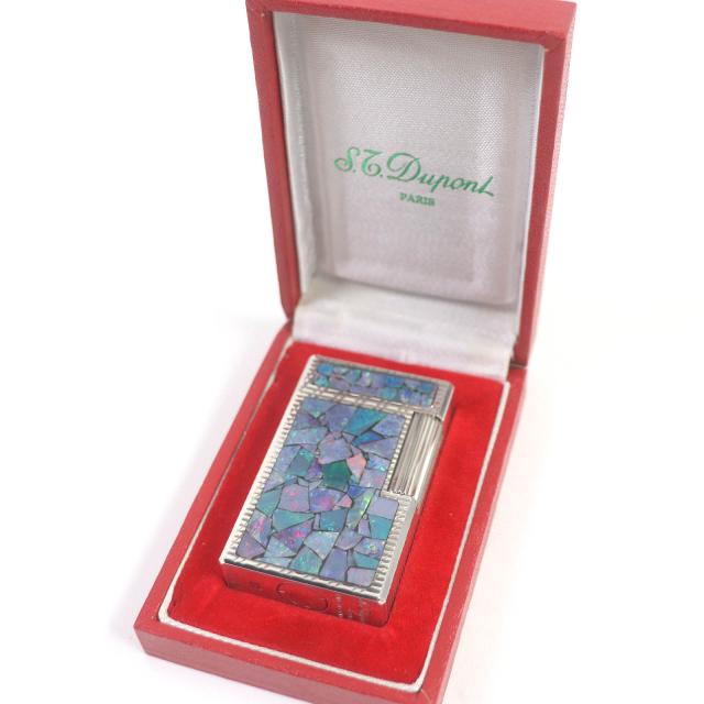 極美品□Dupont デュポン ライン1 ロング シェルモザイク