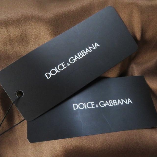未使用品◎DOLCE&GABBANA ドルチェ＆ガッバーナ レース×チェック ドッキング ワンピース ブラック ブラウン 36 伊製 正規品 レディース_7