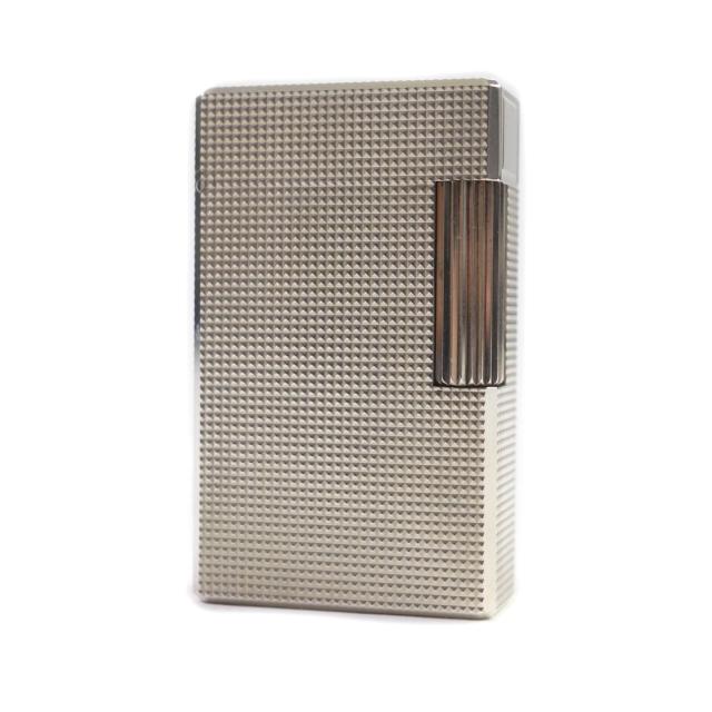 外装極美品★Dupont デュポン ライン1 ロング ダイヤモンドヘッド ローラー式 ガス ライター シルバー ケース付き 仏製 メンズ 着火不可の通販は 27,170円