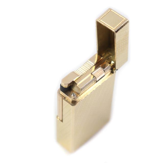 外装美品★Dupont デュポン ライン1 ロング ローラー式 ガス ライター ゴールド フランス製 メンズ 着火不可_3
