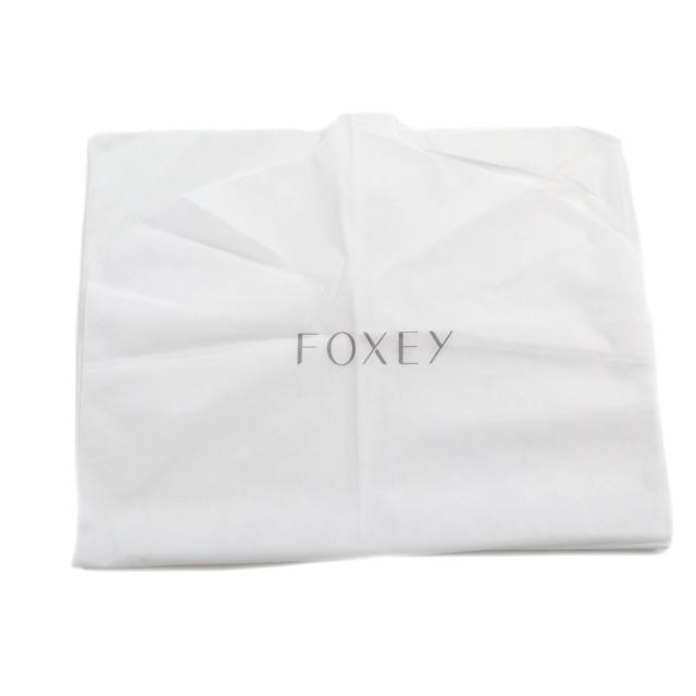 未使用品★フォクシー 定価121000円 43453 JURA コットン100％ ストライプ柄 マリン フレアスカート ライトグレー 38 ガーメント付 正規 未使用品☆フォクシー 定価121000円 43453 JURA コットン100