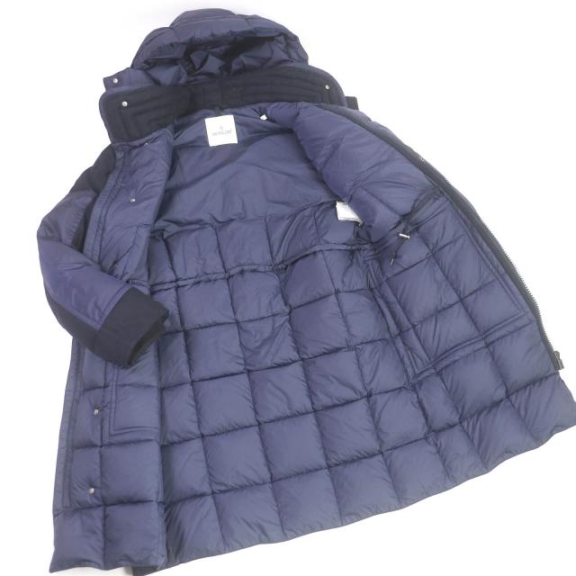 美品□MONCLER モンクレール WILSON GIUBBOTTO ウール WZIP ロゴ