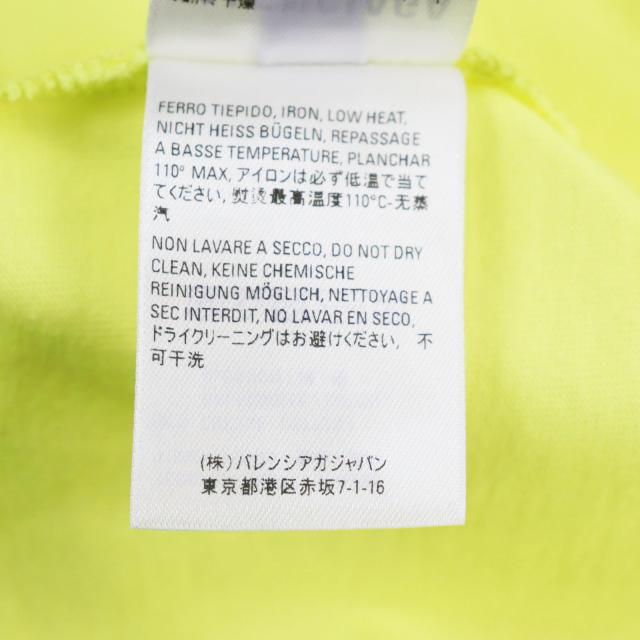 極美品●20SS BALENCIAGA バレンシアガ 612965 Crew Tee プリント入り クルーネック 半袖Ｔシャツ カットソー イエロー S 正規品 メンズ_6