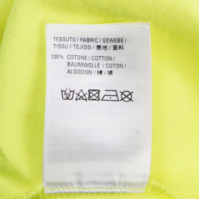 極美品●20SS BALENCIAGA バレンシアガ 612965 Crew Tee プリント入り クルーネック 半袖Ｔシャツ カットソー イエロー S 正規品 メンズ_7