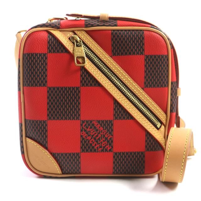 未使用品▼ルイヴィトン 24SS N40561 ダミエ ポップ チェス・メッセンジャー レザー ショルダーバッグ 保存袋付 スペイン製 定価408100円