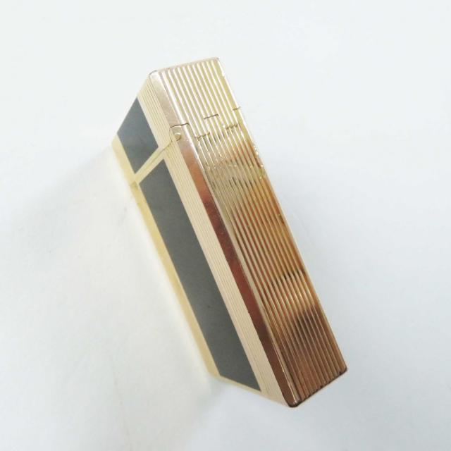 外装良品◎Dupont デュポン ライン1 ロング ローラー式 喫煙具 ガスライター グリーン ゴールド フランス製 メンズ 着火不可_5