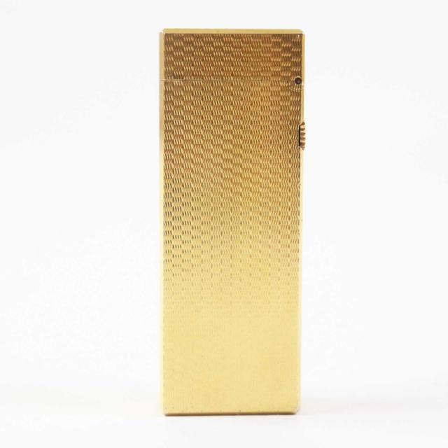 外装良品◎Dunhill ダンヒル 総柄 喫煙具 ローラー式 ガスライター ゴールド スイス製 メンズ 着火不可_1