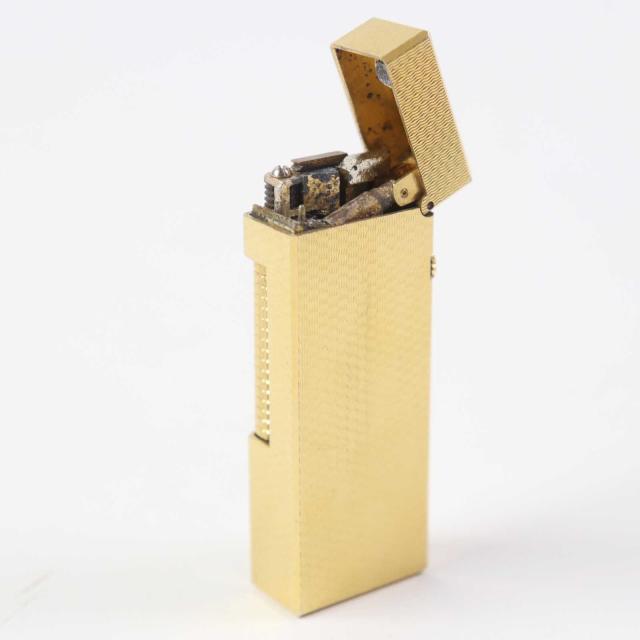 外装良品◎Dunhill ダンヒル 総柄 喫煙具 ローラー式 ガスライター ゴールド スイス製 メンズ 着火不可_3