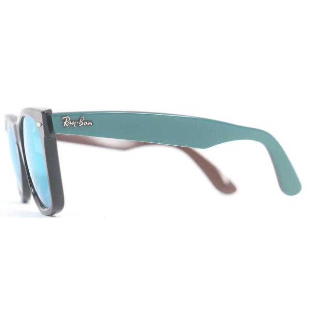 レイバン ウェイファーラー ブラック ダークグリーン サングラス 61223 未使用品□Ray-Ban レイバン RB2140-F WAYFARER ウェイ