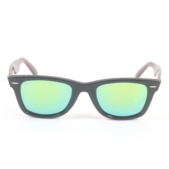 レイバン ウェイファーラー ブラック ダークグリーン サングラス 61224 未使用品□Ray-Ban レイバン RB2140-F WAYFARER ウェイ