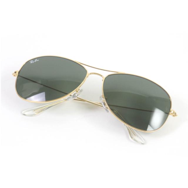 未使用品□Ray-Ban レイバン RB3362 COCKPIT コックピット ツーブリッジ サングラス アイウェア ゴールド グリーン 59□14 メンズの通販は 9,900円