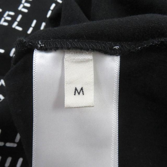 極美品□CELINE セリーヌ 22AW 2X651637O コットン デジタルロゴプリント クルーネック ルーズ 半袖Ｔシャツ 黒 M イタリア製 正規品_5