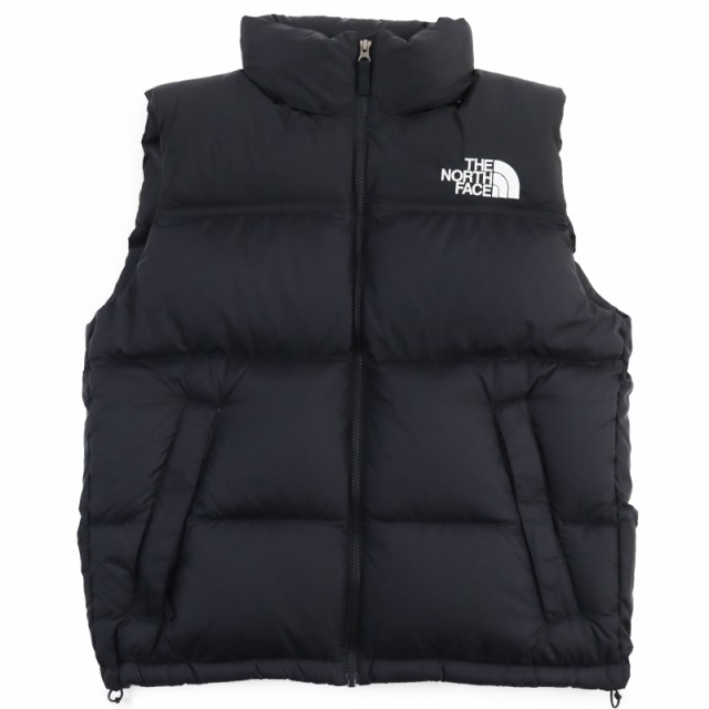 極美品●THE NORTH FACE ザ・ノースフェイス ND92338 Nuptse Vest ヌプシベスト ロゴ刺繍 ダウンベスト ブラック M 正規品 メンズ