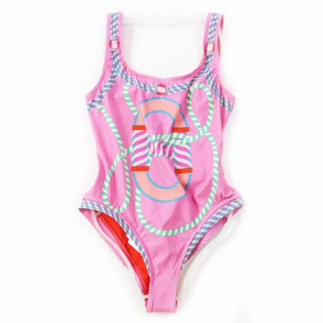 未使用品◎HERMES エルメス 3E3700DB Alex swimsuit アレックス スイムウェア／ワンピース 水着 ピンク 36 フランス製 正規品 レディース