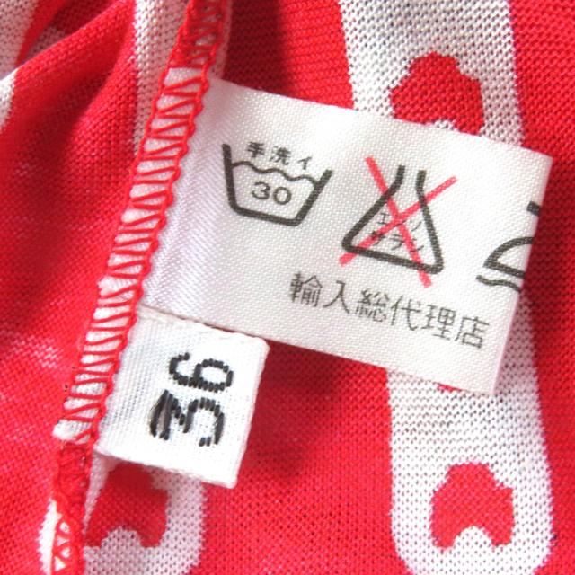 未使用品△CELINE セリーヌ コットン100％ レア オールドセリーヌ トリオンフ・チェーン柄 長袖シャツ レッド 36 伊製 正規品 レディース CELINE 未使用△CELINE セリーヌ コットン100％ レア オールド