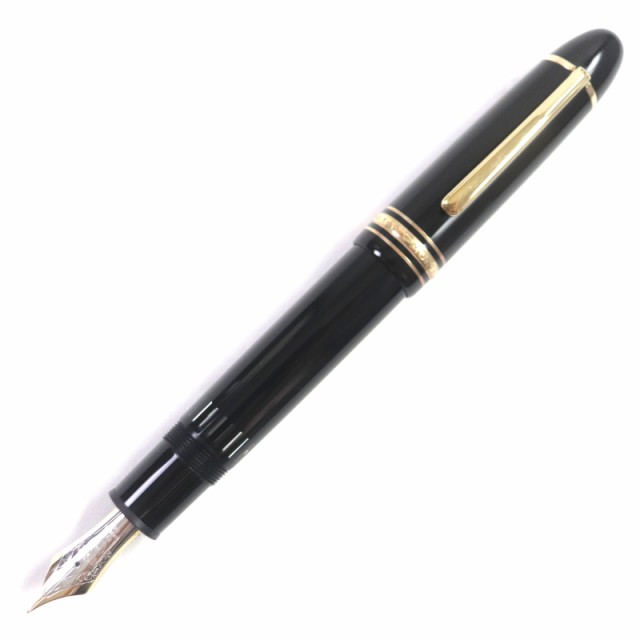 美品▼MONTBLANC モンブラン マイスターシュテュック No.149 ペン先K14 EFニブ ホワイトスター 万年筆 ブラック ゴールド ドイツ製