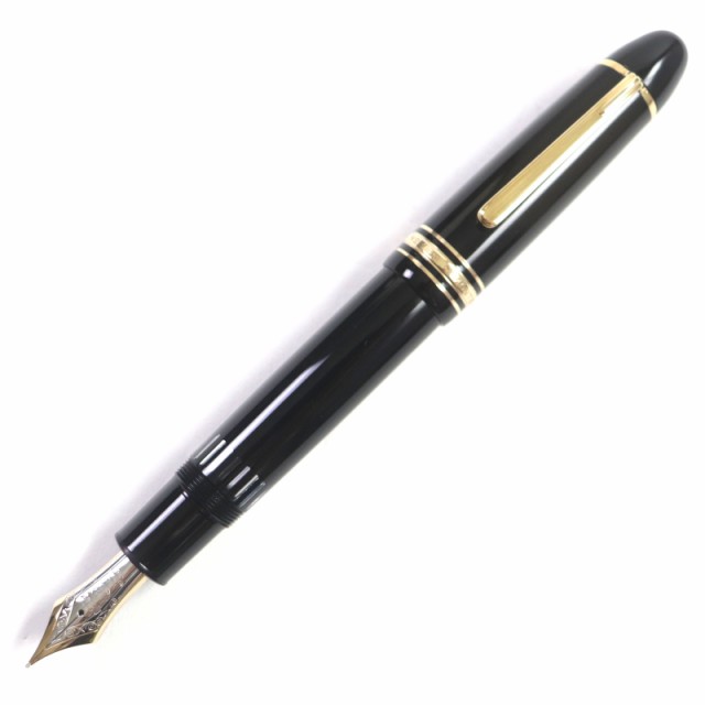 美品▼MONTBLANC モンブラン マイスターシュテュック No.149 ペン先K14 Mニブ ホワイトスター 万年筆 ブラック ゴールド ドイツ製 メンズ