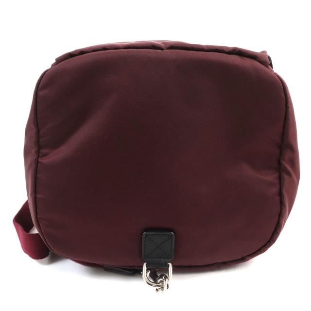 極美品△Felisi フェリージ 21/48/DS09 レザー使い 2WAY ナイロン ショルダーバッグ ボルドー イタリア製 レディース 軽量 オススメ◎
