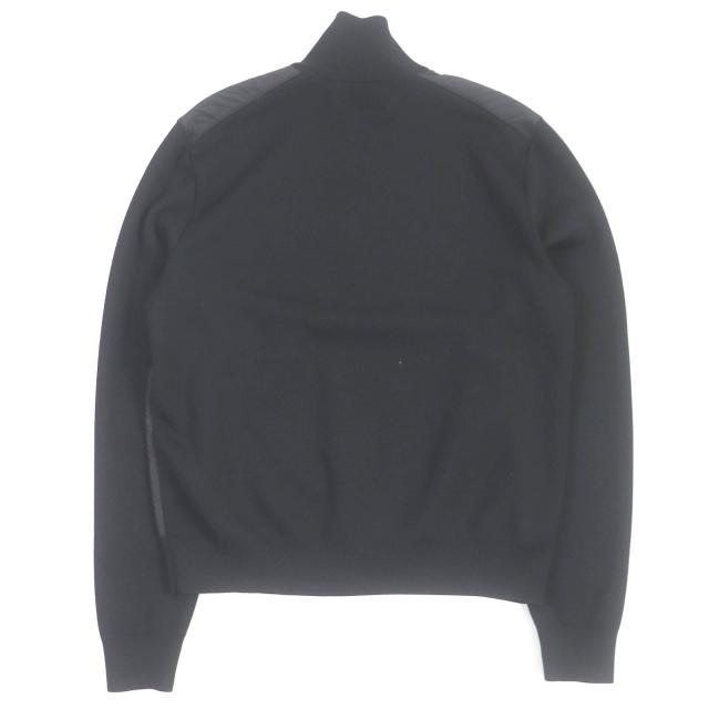 極美品□PRADA プラダ UMC134 ウール ナイロン切替 ジップアップ
