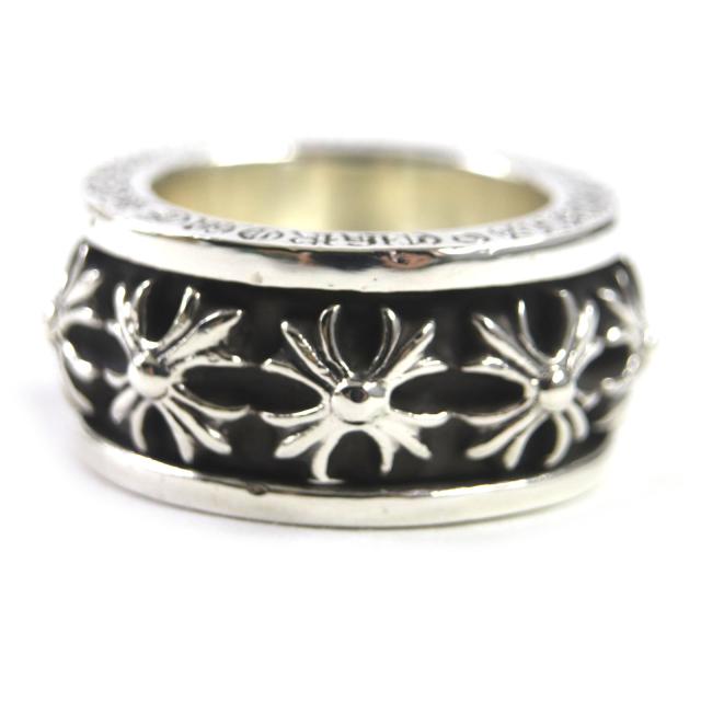 極美品▼CHROME HEARTS クロムハーツ スピナーCHX CHプラス リング・指輪 SV925 シルバー 19号相当 重量32.6g メンズの通販は