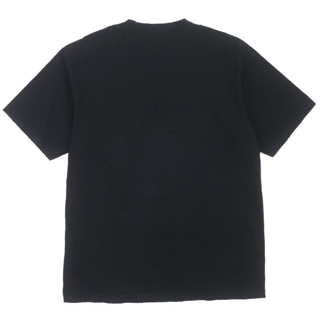 美品▼BALENCIAGA バレンシアガ 22SS 651795 ダメージ加工 ロゴプリント オーバーサイズ 半袖Ｔシャツ ブラック XXS 正規品 メンズ
