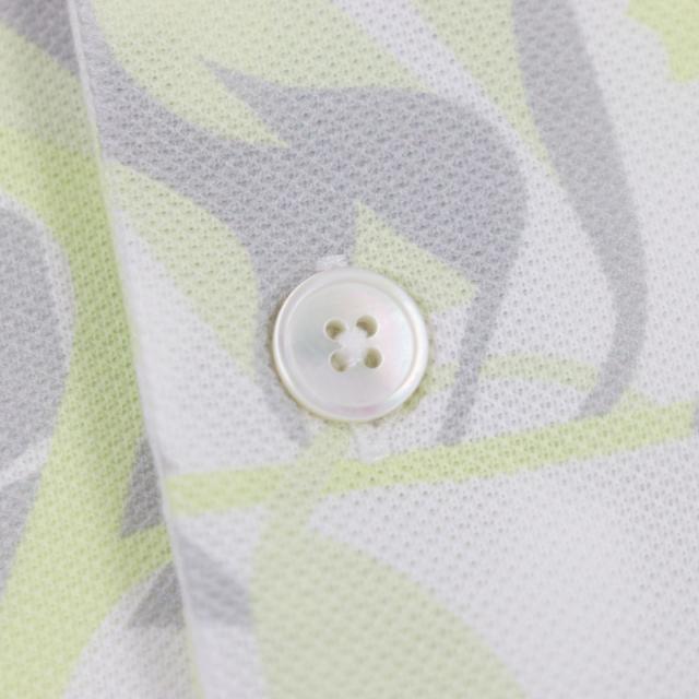 未使用品▼HERMES エルメス 23SS パネル・ヴェジェタル コットン100% 鹿の子生地 総柄 ショートスリーブ 半袖ポロシャツ S 正規品 メンズ_3