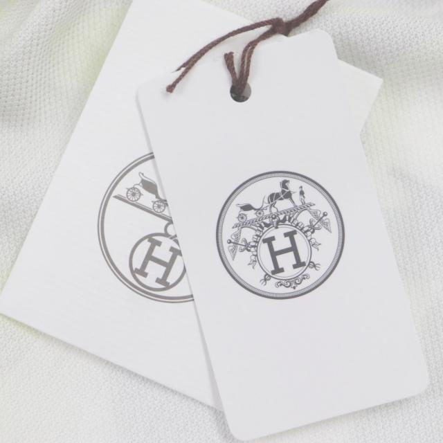 未使用品▼HERMES エルメス 23SS パネル・ヴェジェタル コットン100% 鹿の子生地 総柄 ショートスリーブ 半袖ポロシャツ S 正規品 メンズ_8