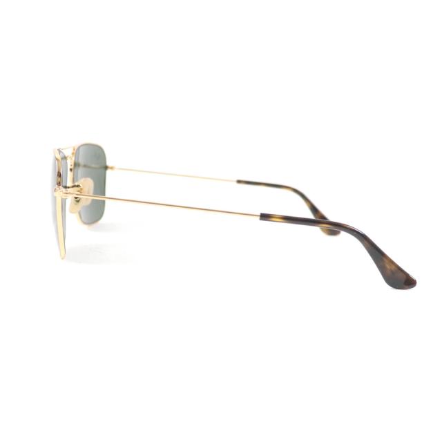 未使用品★Ray-Ban レイバン RB3136 CARAVAN ダブルブリッジ メタルフレーム サングラス ゴールド マーブル 55□15 伊製 レディースの通販は