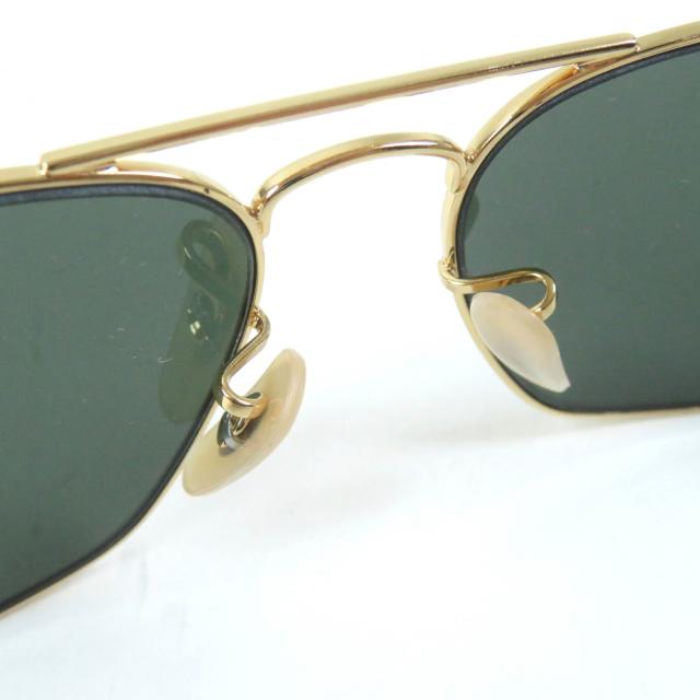 未使用品★Ray-Ban レイバン RB3136 CARAVAN ダブルブリッジ メタルフレーム サングラス ゴールド マーブル 55□15 伊製 レディースの通販は